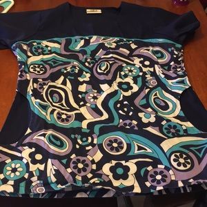 Uniform advantage, fun scrub top.